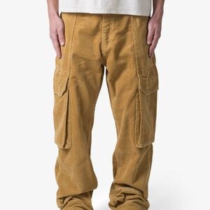 mnml Ultra Baggy Corduroy Cargo Pants - Khaki Size 38Khaki / 38